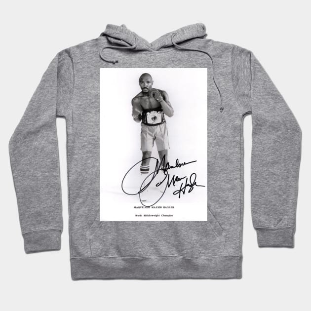 Marvin Hagler Fight Hoodie by Vamp Pattern